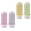 Storage Bottles Leak-proof Silicone Bottle Travel Set With Straps For Toiletries Lotion
