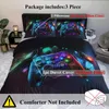 Bedding Sets BlessLiving Cool Nenon Game Machine Pattern Duvet Cover Set Gamepad Theme Comforter With 2Pilowcases For Home Decor