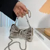 Abendtaschen Modehandtaschen Frauen Metallklumpen Bogenform Mini Party Schwarze Geldbörse Silber Gold Box Ketten Umhängetasche Hochzeit Hochzeit