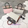 Femmes High Version Designer Tote Sacs Hremms Birkks Store en ligne Bagure de blocage couleur 2024 Nouvelle femme Top Lychee Cowe Cowe Togo Leather High End avec un vrai logo