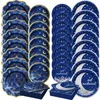 Dîner jetable Eid Mubarak Article Plaque en papier Napkins Cup Banner Set Ramadan Muslim islamic Party Decorations 221Z