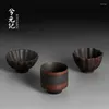 Teaware Set | Purple Pottery Jumping Knife Tea Cup Ceramics Pure Handmade Large Master Purple Sand Single Kungfu Set