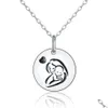 Anhänger Halsketten 925 Sterling Sier Mutter und Kind Liebe Halskette Schmuck Geschenk an Großmutter Mutter Tochter Sohn Frau Q0531 Drop Deli DH0SF