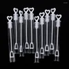 Décoration de fête 10/20 / 50pcs Love Heart Heart Wand Tube Bubble Bouteille Bouteille de mariage Cadeaux pour les invités Decor Baby Shower Favors Kids Toys