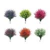 Fleurs décoratives 8pcs abbs durables artificiels pour les projets de bricolage - application large et bonne sensation de main violet