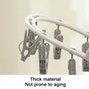 Hangers Versatile Clothes Hanger With Multiple Clips Portable Folding Drying Rack Space-saving Solution For Bras Underwear Socks