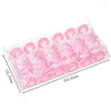 Partydekoration 6/12pcs Plastikfuttermittelflasche Süßes blau/rosa Süßigkeiten Box Taufe Taufe Geschlecht Enthüllen Sie Babyparty Geschenke Vorräte