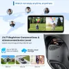 6K 12MP Outdoor Wi -Fi Camera PTZ 8X Оптическое масштаб -масштаб Три объектива двойные экраны видео наблюдение 8MP Двойной линз.