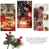 Fiori decorativi ritagli di frutta rossa artificiale Forniture natalizie Berry Bouquets POUPS PROPT DECORAZIONI FLORALI