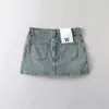 التنانير Suninbox Summer for Women Y2K Mini Jeans تنورة مثيرة مع جيب سراويل رفيعة