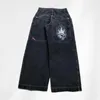 Y2K workowate dżinsy vintage JNCO Wysokiej jakości haftowane dżinsy Hip Hop Streetwear Casual Mężczyźni Kobiety HARAJUKU szeroka noga 240510