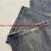 Jeans maschile lavati pantaloni gialli angosciati vintage uomini donne hip hop isure pantaloni h240508