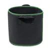 Decorative Flowers 15 Gallon Black Planting Grow Bags Cloth Pots Pouches Fabric Handles Vegetables Container