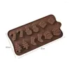 Baking Moulds Chocolate Silicone Mold 15 Types Waffle Fondant Patisserie Candy Bar Letters Mould Cake Mode Decoration Kitchen