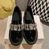 Платформа с стразами Мэри Джейн обувь женщин накачивает новое черное толстое дно jk ormiforms fashion crystal bucky roafers Женщины