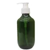 Dispensador de sabão líquido 1pc garrafa de plástico de 300 ml de shampoo ombro redondo ombro tawny transparente lasa de lavagem corporal