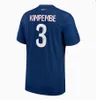 24 25 Mbappe Soccer Jerseys Paris Wijnaldum o Dembele Hakimi fjärde Maillots de vuxna och barn fotbollströja icardi verratti tredje tröja