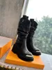 Stiefel Frauenschuhe nackte Mode Wolfe Stabile Plattform Slouchy Cowboy Marke Vipol 9992309041901