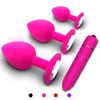 Zachte siliconen anale plug dildo bullet vibrator sex speelgoed voor vrouwen mannen gay butt prostaat massager intieme goederen volwassenen 240507