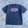 T-shirt d'été de rue Sauce de pomme imprimée punk grand t-shirt vêtements gothiques gothiques kawaii top à manches courtes y2k top coréen mode 240511