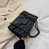 Bolsas de ombro Rivet Chain PU couro crossbody For Women Small Messenger Bag Lady Lady Viagem Bolsas Casuais