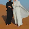 Vêtements ethniques Ramadan Eid Mubarak Kaftan Open Abaya Dubai Kimono Turquie Islam Pakistan Robe musulmane pour femmes Robe Longue Arabe Djellaba Femme T240510