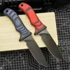 High End Survival Straight Knife DC53 Stone Wash Drop Point Blade Full Tang G10 Handle Fixed Blade Hunting Knives With Kydex