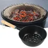 Tool BBQ Charcoal Pot 6.29 2.16 inch zwart voor picknickfamilie diner en andere activiteiten schoorsteenstarter