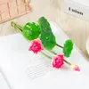 Декоративные цветы изысканный симуляция лотос лист простые красивые растения цветочные бассейн ландшафт творческий искусственный