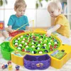 Elektrische rotierende Magnetfischereispielzeug spielen Spiel Musik Spinning Fischplatte Wasser Party Musical Sport Toy Set Kinder Kinder Geschenk 240510