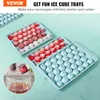 VEVOR 170st Ice Cube Tray Circular Ice Ball -tillverkare som används för frysning av 2x33 st och 1x104pcs isbollbollar för att göra små isbitar 240510