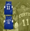 CUSTOM NAY Mens Youth/Kids ISAIAH THOMAS 11 CURTIS SENIOR HIGH SCHOOL VIKINGS BLUE BASKETBALL JERSEY TOP Stitched S-6XL