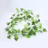 Decorative Flowers Selling Artificial Plant Green Ivy Leaf Garland Wall Hanging Vine Home Garden Decoration Wedding Party DIY Fake Wreath