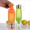 Bouteille de perfusion de fruits de 650 ml pour la tomate Sports Water Water Bottle pour le camping Bottle de boisson au citron à l'épreuve de la fuite 240428