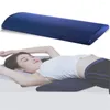 Travesseiro para dormir suportar memória lombar espuma gestante feminino cama dor de costas azul cinza