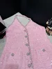 Chan 2024 cc Nouvelle robe rose robe sexy robe robe jupe de haute qualité vêtements de créateurs de femmes robes de créatrice robes d'été robes de créateurs pour femmes robe de fête cadeau