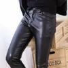 Мужские брюки мужские кожаные брюки мужские ультратонкие кожа