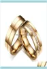 Gioielli a cluster Gold Color Wedding Bands Rings for Women Uomini di qualità CZ Coppia di fidanzamento Promise Ring Anniversary Alliance3813471