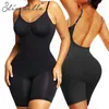 Sexy backless bodysuits full body shaper buikbesturing taille trainer afslankhulde kont lifter duw dij dij slankere shapewear 240430