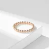 Exclusive ring for couples non-defrmation Jewelry small round bead stackable womens personalized with common vanly