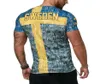 Zomer t shirts Spaanse vlag jerseys mannen shirt Zweedse letter 3D printing Men039S t -shirt ademende streetwear casual kleding8345365