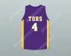 Custom Nay Mens Youth/Kinder Mike Evans 4 Ball High School Tors Purple Basketball Trikot Top S-6xl