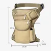 Sac à dos Bags de cuisse de taille militaire de la taille de la taille de l'armée durable Sac à jambe de jambe de la jambe d'extérieur Hip Bum Bum Fanny Pack