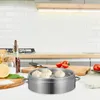 Double chaudières Dumpling Steamer Metal Food Kitchen Fourniture Rond Panier de vapeur commercial pour les légumes en pot en acier inoxydable