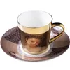 Mugs Ins Mirror Reflection Cup Coffee Mug Picasso Ceramic And Saucer Set Lion Funny For Friend Birthday Gift WF 2673