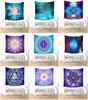 Rainbow Galaxy Astrology Tapisseries and Energy Medicine Flower of Life Sacred Geometry Symbol Pattern Printing Polyester Wall Deco9315849