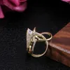 Cluster Rings Huitan Luxe onregelmatige magische heksenring Super cool accessoires Gadget Golden Twist Winding Women Sieraden Persoonlijkheid