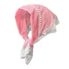 Hair Accessories Women Scarf Soft Fabric Hairband Elegant Lace Patterned Summer For Style With Retro Ribbon Solid Color