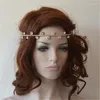 Hair Clips Barrettes Ins Fashion Sparkling Rhinestone Head Chain Boho Bride Bling Crystal Forehead Exquisite Jewelry Accessories Drop Otl1X