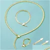 Bracelet Boucles Collier Designer Collection Style Dîner Bracelet Bracelet Smooth Soft Chain plaqué Gol Snake Serpent Snak Dhmdy